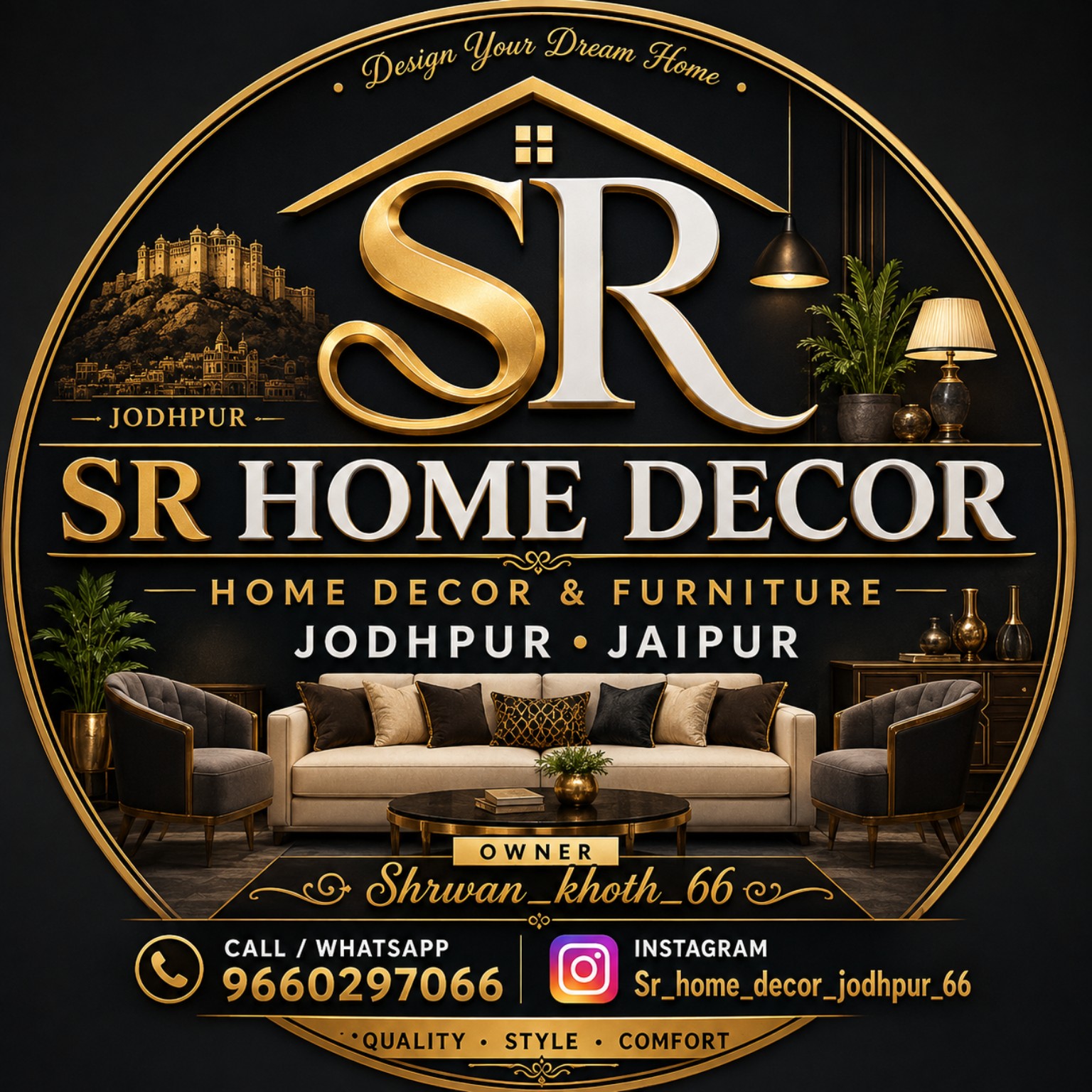 SR Home Decor Jodhpur logo